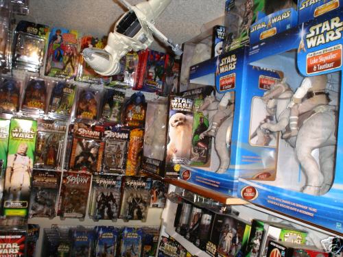 another photo of the toy collection - another shot of the Star Wars toy collection