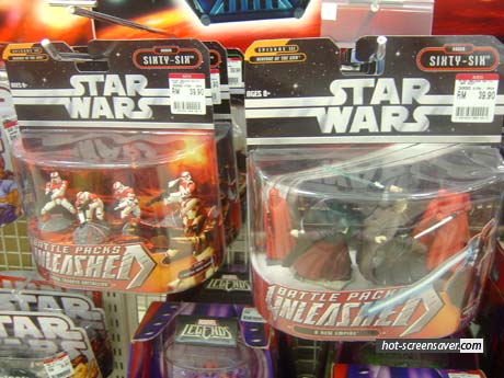 some new star wars toys - some force unleashed battle sets