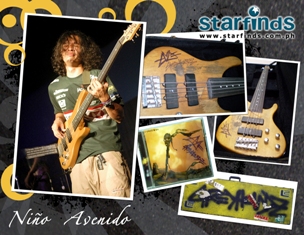 Bass Guitar of Niño Avenido - Niño Avenido's Bass Guitar available at www.starfinds.com.ph