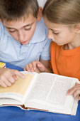 Read - Girl and boy reading