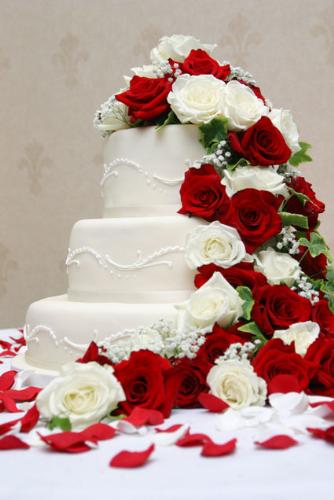 eating - wedding cake