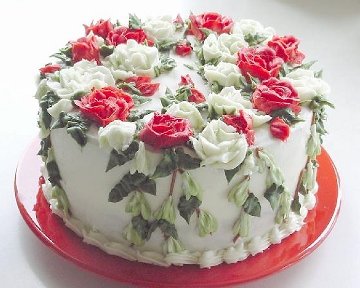 eating - valentines cake