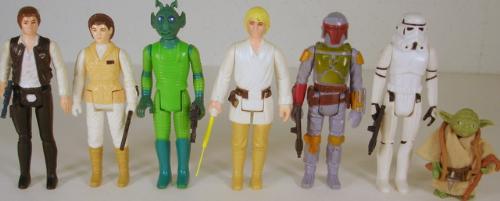 some vintage figurines - vintage star wars figures and toys