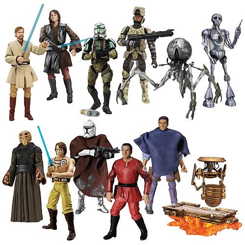 various range of star wars toys - a range of star wars action figures