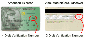 cvc number in the credit cards-security feature - The Card Security Code is located on the back of MasterCard, VISA (credit card) and Discover Card credit or debit cards and is typically a separate group of 3 digits to the right of the signature strip.

The Card Security Code (CSC), sometimes called Card Verification Value (CVV or CV2), Card Verification Value Code (CVVC), Card Verification Code (CVC), Verification Code (V-Code or V Code), or Card Code Verification (CCV)[1] is a security feature for credit or debit card transactions, giving increased protection against credit card fraud.

There are actually several types of security codes:

 * The first code, called CVC1 or CVV1, is encoded on the magnetic stripe of the card and used for transactions in person.
 * The second code, and the most cited, is CVV2 or CVC2. This CSC (also known as a CCID or Credit Card ID) is often asked for by merchants for them to secure "card not present" transactions occurring over the Internet, by mail, fax or over the phone. In many countries in Western Europe, due to increased attempts at card fraud, it is now mandatory to provide this code when the cardholder is not present in person.
