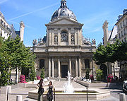 A University Facade in Paris, France - Facade of a university in Paris, France.