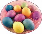 Colorful dyed eggs for Easter - Easter eggs