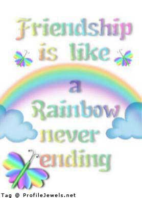 Friendship - My friend sent me this little picture and I thought it was cute because you'll always have friends here.