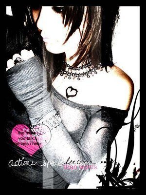 Sad Girl - Its a picture of an emo girl. I love this picture because its so expressive and pours out a lot of emotions.