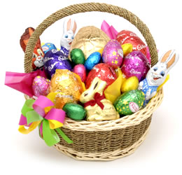 easter basket - Filled with toys and treats