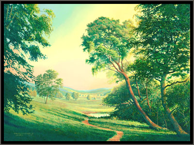 Contentment oil painting. - I love this picture I found online under 'contentment' on google.com its so hard to find in life. Contentment that is.