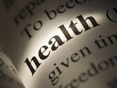 Health - Close-up of dictionary definition - Health