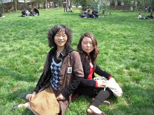 my roomate and me - how pretty guys... haha