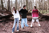 friends - A boy protecting a crying girl from being bullied by his friend.
