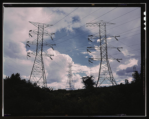 High Tension Transmission Lines - Electricity is transmitted at high voltages (110 kV or above) to reduce the energy lost in transmission. Power is usually transmitted as alternating current through overhead power lines. Underground power transmission is used only in densely populated areas because of its higher cost of installation and maintenance when compared with overhead wires,and the difficulty of voltage control on long cables.So overhead transmission is employed in of the places. which carries the voltage more than 11000KVa