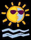 summer - sun with sunglasses