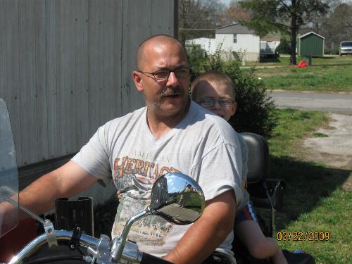 My husband and son - A picture of my husband and son spending time together.