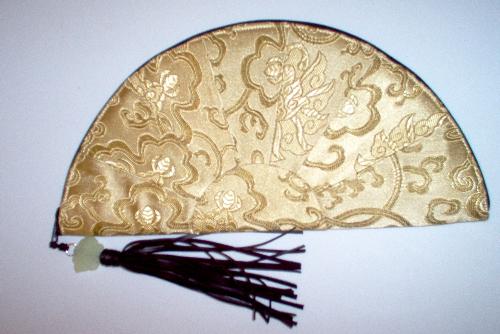 Evening Bag - Beautiful fan shaped evening bag with tassle.