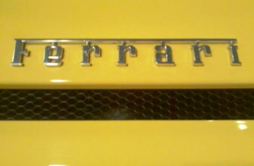 Ferrari - a Ferrari logo, Very cool letters