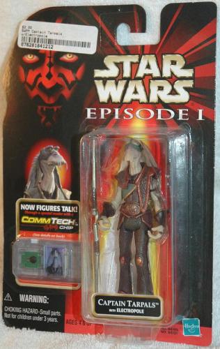 A Star Wars figurine - Cpatain Tarpils from Episode I