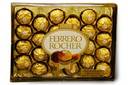 ferrero rocher - i love chocolates and i love to eat ferrero rochera lot. now there is a similar looking chocolate in the market and it is chinese product . but when i tatsed it , it was not good, my throat was all in a big mess after eating it. i drank s much of warm water after that but nothing doing. so every one who love to eat ferrero rocher, be very careful. there is a duplicate of the product and is very harmful for the throat.