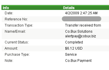 Cobux payment proof - Cobux paid me within 24 hours...