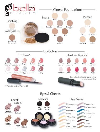 Mia Bella Mineral Makeup  - mia bella's forthcoming line of mineral make up products