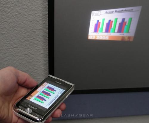 lcd projector mobile from samsung - mobile model samsung w7900
