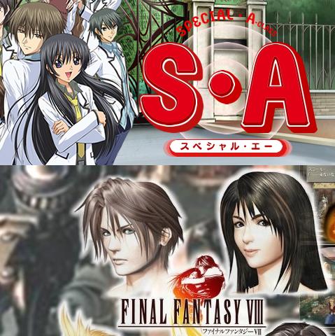 hikari and kei from s.a...rinoa and squall from fi - kei and squall have the same facial features specially the shape and color of the eyes. also rinoa and hikari has the same black hair and same jolly and free personality.