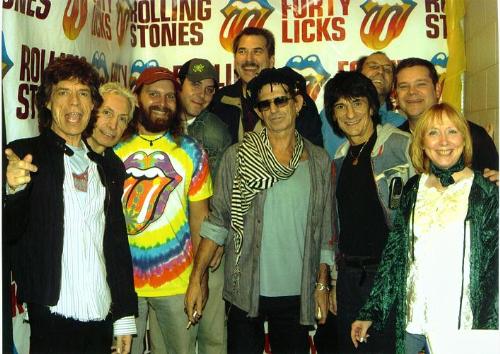 Me with Rolling Stones - Thanks for bringing back this great memory, Tatty! This took place in 2003 in Oklahoma City, Oklahoma, after someone screwed up at the first concert in Washington, D.C. and I didn't get my tickets until it was too late to meet the fellas.