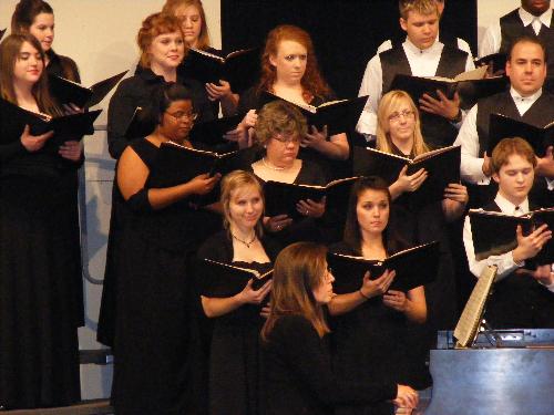 Me at choir festival - This was taken with the choir I was a part of at school last fall when we went to festival in Fort Smith.