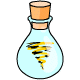Tornado in a Bottle - An icy tornado has been captured in this bottle, good for one use in the Neopets Battledome!