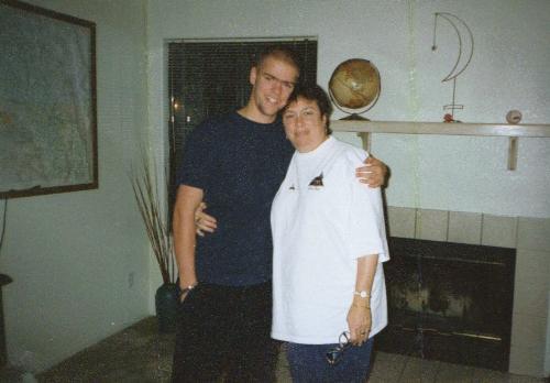 My son Matt and Me - My 28 year old son Mathew in California. He wasn't 28 in this photo, but I think he was 21.