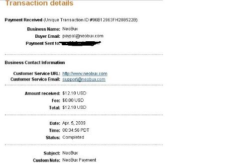 Neobux payment - Another payment received from neobux.. The site is really paying and legitimate..