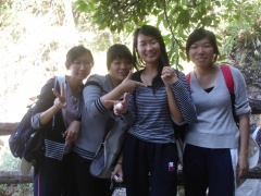 my friends and I - a photo of a beatiful palce where we climbed .