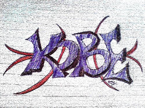 This is a hand made graffiti on paper - THIS IS MADE BY ME IN CLASS WHEN I WAS BORED.dO YOU LIKE IT ?