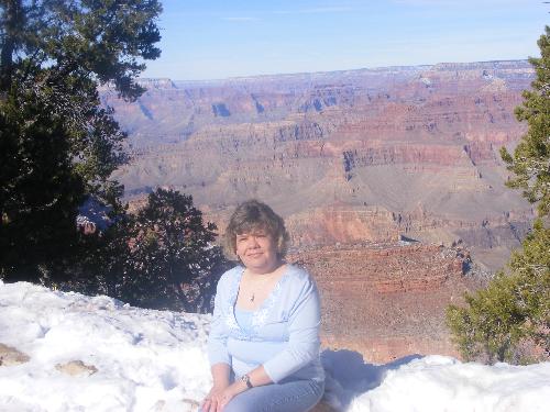 Me - This was taken at the grand canyon on New Years Eve. It is me enjoying nature.
