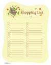 Shopping List - Before shopping you should make a shopping list.