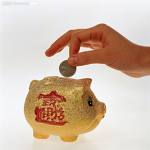 piggy bank - try to save money