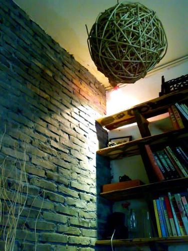 a bookshop - a shop sales books and also provide a room to read books