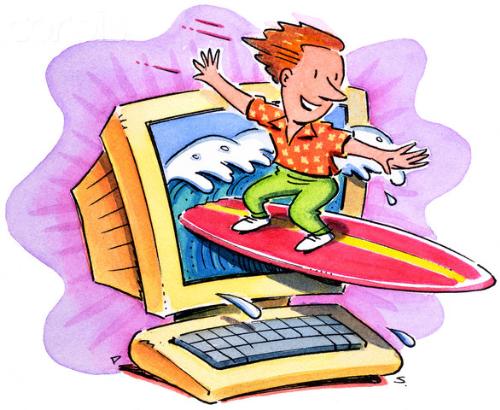 Surfing - Netsurfing as well as water surfing