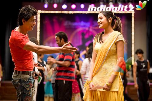 movie - The name of the movie is ' rabne banade jodi' .  SRK and anushka are the male and female leads.
