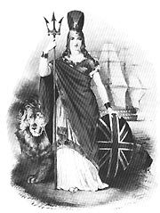 Britannia  - The figure of national personification of the United Kingdom.