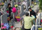 Tomb sweeping day - Chinese people visit the tombs