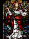 Jesus stained glass image - A stained glass image of Jesus from a church