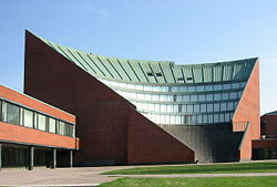 Student - A university building.