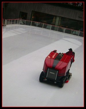 Zamboni Driver - Here is a picture of some fun employment...driving a Zamboni!