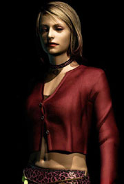 Maria - Maria is a sexualized manifestation of Mary created through James' mind based on an exotic dancer and through the stress in his mind after killing his wife. She first appears in a scenario prior to the events in the main game with James, entitled 'Born from a wish' in the expanded versions of Silent Hill 2. It shows that Maria wakes up in Heaven's Night club deciding if she should continue to live and fight, or to let herself die at the hands of monsters. Eventually she decides to venture out to search for someone alive. Her search takes her to an old mansion, where she meets a schizoid man by the name of Ernest. Upon their second meeting Maria inquires about a letter she has discovered which was written by a little girl named Amy. Ernest reveals that he is her father and that Amy died a while ago. He then comments that perhaps there is hope because Maria can see him and instructs her to obtain a white liquid in an apartment next door as he is unable to retrieve it himself. When Maria brings the white liquid back, it is revealed that Ernest is not able to leave his house because he is a spirit of a dead person and that he is attempting to resurrect his dead daughter, Amy. Before he departs he warns Maria of James, saying that he is 'a bad man' and that he is looking for the her that isn't her. The end of the scenario depicts Maria in Rosewater park comtempleting suicide by putting the gun to her head before she meets James, but she is unable to deny her strange attraction to James and throws the weapon over the wall.  James first meets her in the Rosewater Park, his first suspect for the 'Special place' Mary claims to be in. Maria accompanies James after this point, seeking protection from the monsters in Silent Hill, and after reaching the bowling alley she leads James on an attempt to find Laura ending in Brookhaven Hospital. Maria is killed by Pyramid Head before she can escape the hospital. She reappears again, inexplicably alive and with no memories of her apparent death, in the Labyrinth in a jail cell, seductively beckoning James to rescue her. Before he can reach her, however, she is killed again. She appears a third time in the Lakeview Hotel, where she is killed by two Pyramid Heads promptly after James finds her.  In the 'Leave', 'In Water' and 'Rebirth' endings James confronts Maria a final time, dressed as Mary and trying to get James to take her. James conclusively rejects her, and she transforms into the final boss with intent on killing him. In the 'Maria' ending, Maria returns alive again after James has killed the final boss and James decides to leave Silent Hill with her. As they leave she begins visibly coughing, a hint that she has the same disease Mary had and the events of the game may repeat themselves.  Maria is portrayed by Monica Horgan   - answers.com