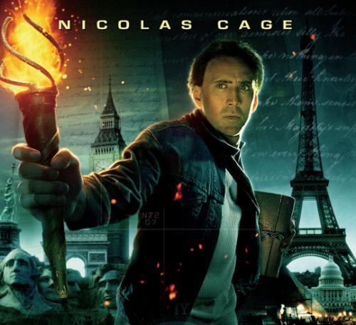 Nicolas cage in National treasure 2 - Did you like 1 and 2 movies? I loved them. He does such a great job in his movies.