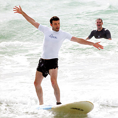 Ben in People Magazine - He was really surfing according to 'People' magazine, he was showing Matt Damen.
